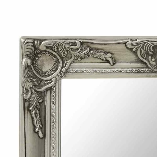 Maison Exclusive - Barockstil väggspegel 50x50 cm Silverfärgad