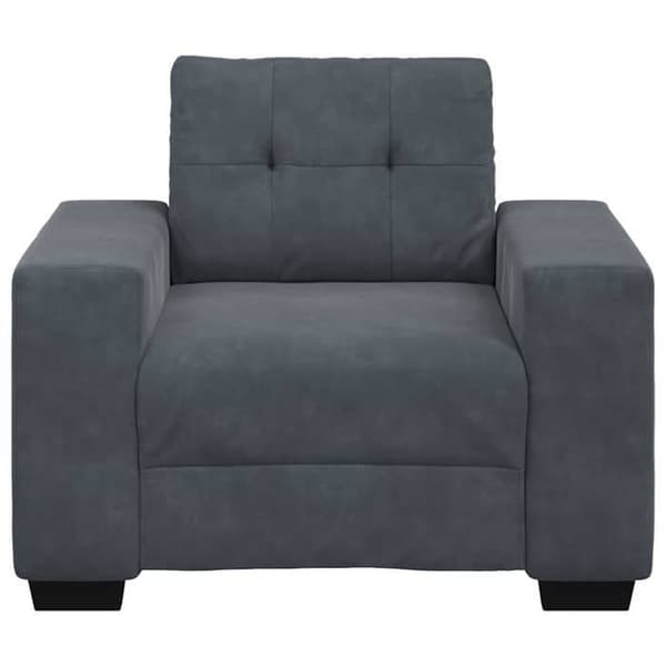 Maison Exclusive - Mørkegrå lænestol 100x78x80 cm velour