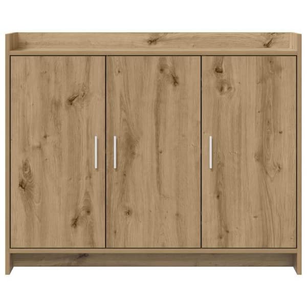 Maison Exclusive - Buffet i håndlavet egetræ 98,5 x 33 x 80 cm Ingeniørtræ