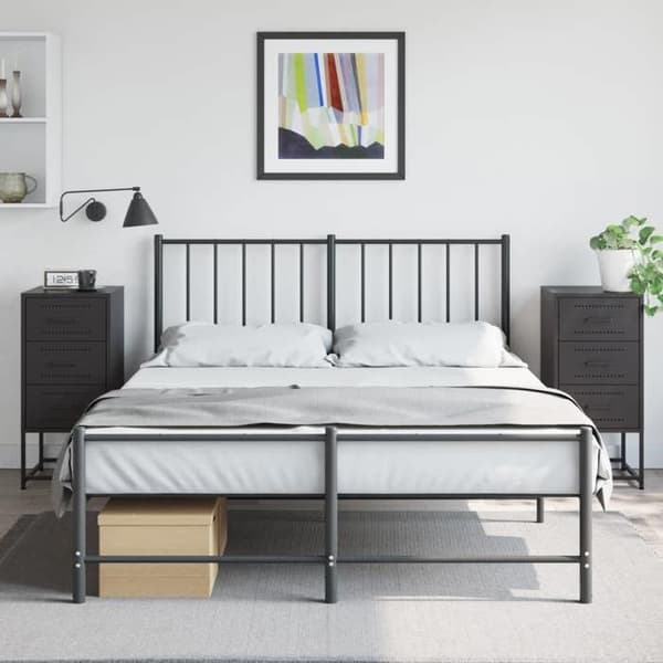 Natteskab - EKSKLUSIV HUS - 2 dele - Sort - Stål - 36x39x78 cm Svart