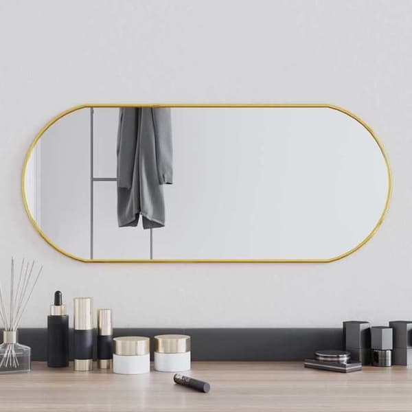 Maison Exclusive - Guld vægspejl 70x30 cm oval