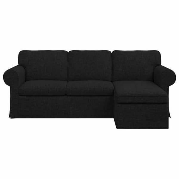 Maison Exclusive - Sort Sofa 215 x 138 x 80 cm stof