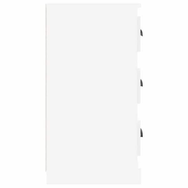 Maison Exclusive - Hvid glans buffet 70x35,5x67,5 cm ingeniørtræ