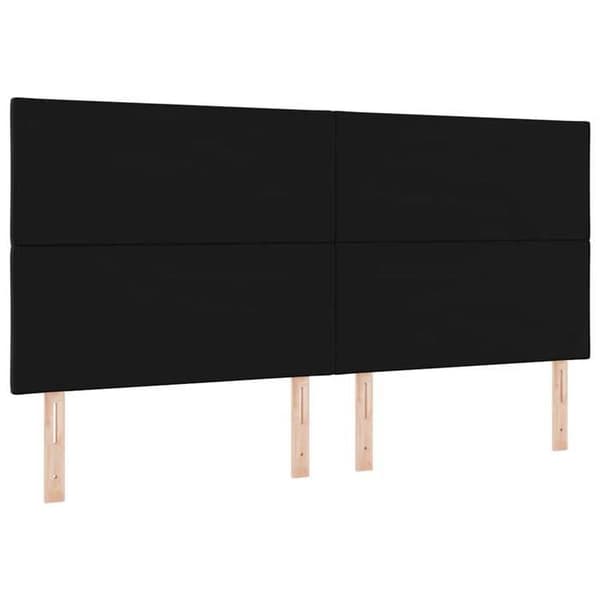 Maison Exclusive - Svart sänggavel 200 cm Sammet Svart