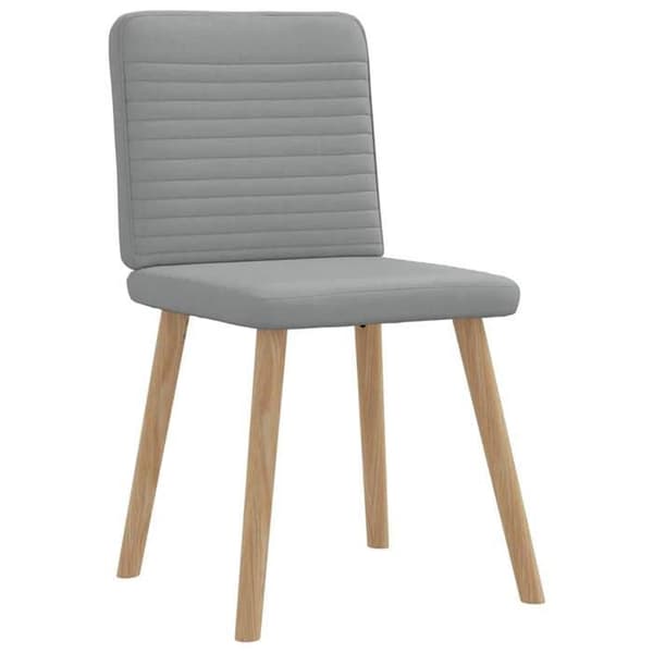 Maison Exclusive - Matstolar set om 6 ljusgrå tyg