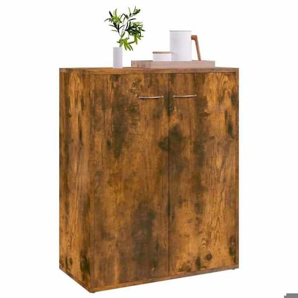 Maison Exclusive - Buffé Ek rökt 60x30x75 cm Ingenjörsträ