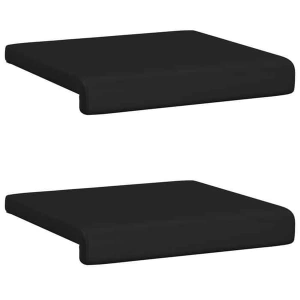 Maison Exclusive - Bænk pude 2 stk Kunstlæder Sort Dybde 35 cm
