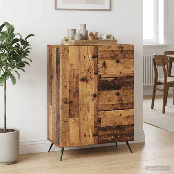 Maison Exclusive - Buffet Vanha puu 66 x 34,5 x 90 cm Insinööripuu Ej specificerat