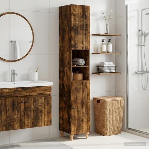 Maison Exclusive - Badeværelsesskab med Åben Hylde ALKMAAR