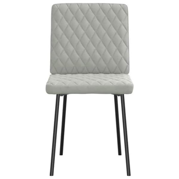 Maison Exclusive - Matstolar set om 2 Ljusgrå Sammet