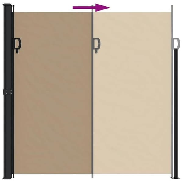 Maison Exclusive - Retractable sidotak taupe 200x300 cm