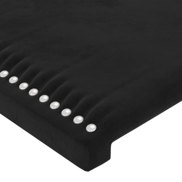 Maison Exclusive - LED-päätymustalla 103x16x78/88 cm sametti Svart