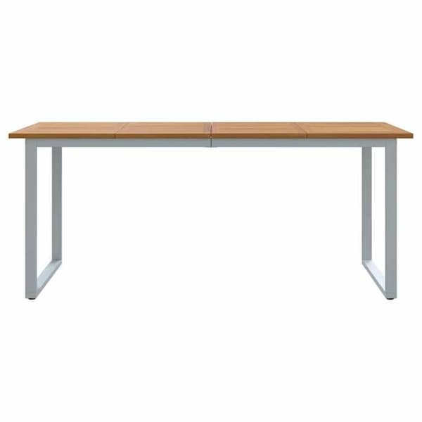 Maison Exclusive - Trädgårdsbord Grå 180 x 90 x 75 cm Massivt Akaciaträ Grå