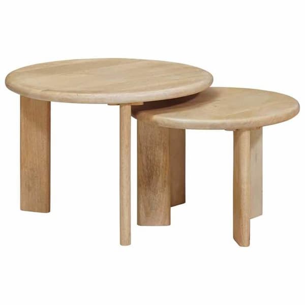Maison Exclusive - Nestingbord 2 st Vit Ø 50 x 40 cm