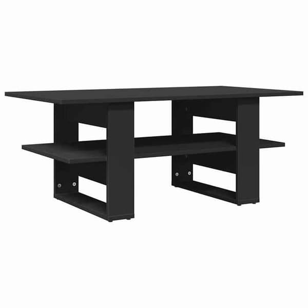 Maison Exclusive - Sort sofabord 102x55x42 cm i ingeniørtræ Svart