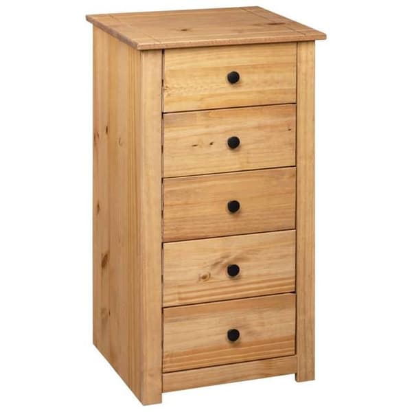 Buffet - Panama - Pin massiivipuu - 5 laatikkoa - 46 x 40 x 89 cm