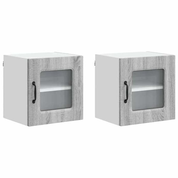 Maison Exclusive - Kalmar 2 stk. opvaskemaskine panel Grå Sonoma Gris Sonoma