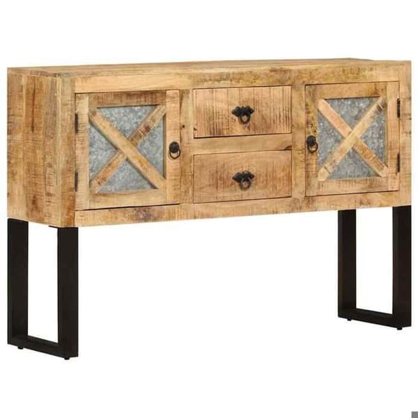 Maison Exclusive - Buffet 110x30x74 cm Raaka mangopuu
