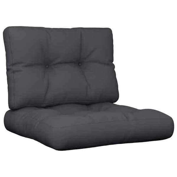 Maison Exclusive - Palettkuddar set om 2 svart tyg