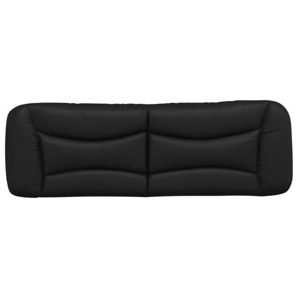 Maison Exclusive - Hovedgærdens pude Hvar sort 160 cm i kunstlæder