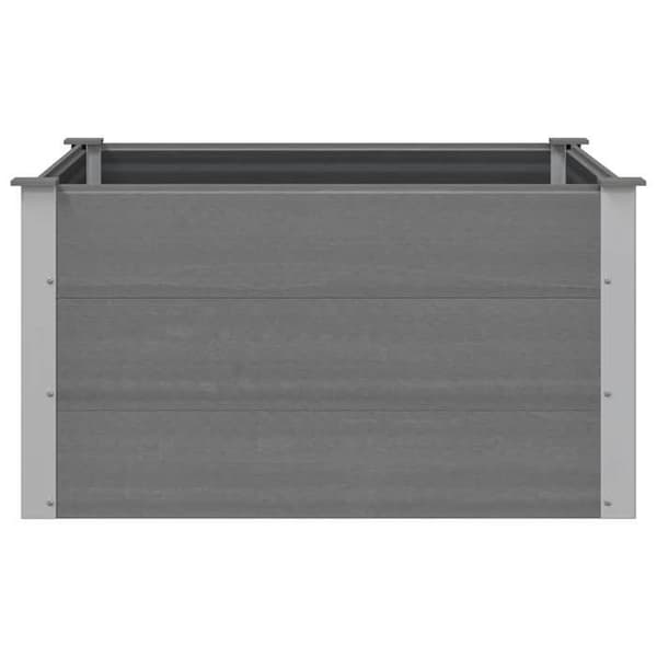 Maison Exclusive - Hævet havebed i WPC 100x100x54 cm Grå