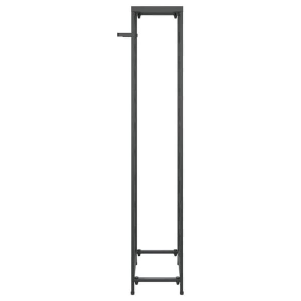 Maison Exclusive - Flaskställ för 27 flaskor svart 34x18x100cm smidesjärn