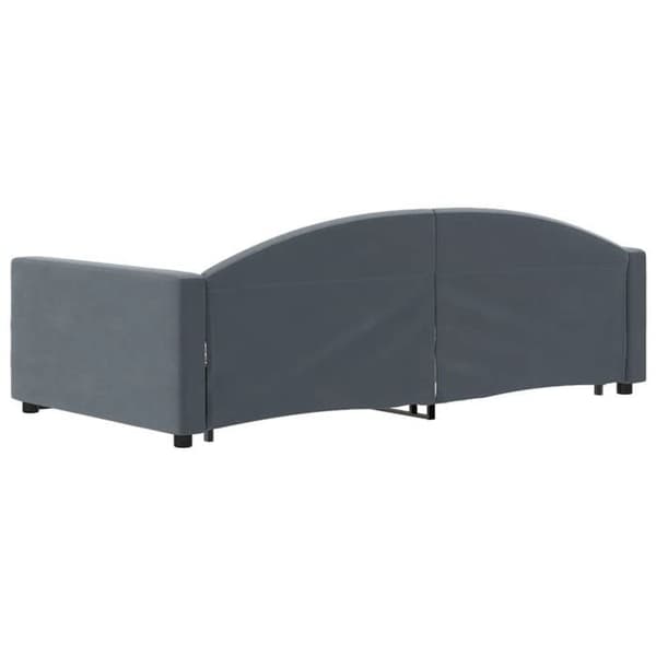 Päivävuode - EXCLUSIVE KOTI - 100 x 200 cm - vuodesohva - 2 laatikkoa - Harmaa sametti