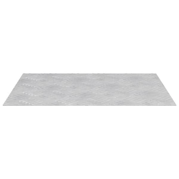 Maison Exclusive - Nez de marche 4 pc 50 x 40 cm Silver Aluminium Rektangulär Silver