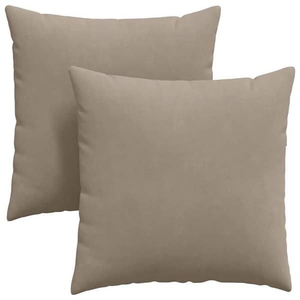 Maison Exclusive - Soffkuddar 2 st tyg Taupe 60 x 60 cm Mol