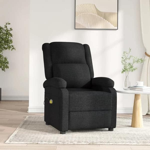 Maison Exclusive - Elektrisk massage stol Sort Stof
