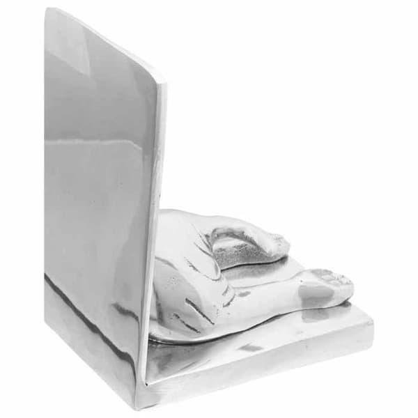 Maison Exclusive - Bogstøtter 2 stk Sølv 12 x 15 x 18 cm Aluminium Silver