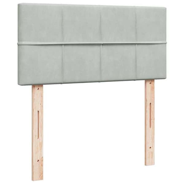 Maison Exclusive - Sängyn lamellipohja ja Harmaa 80x200 cm Sametti