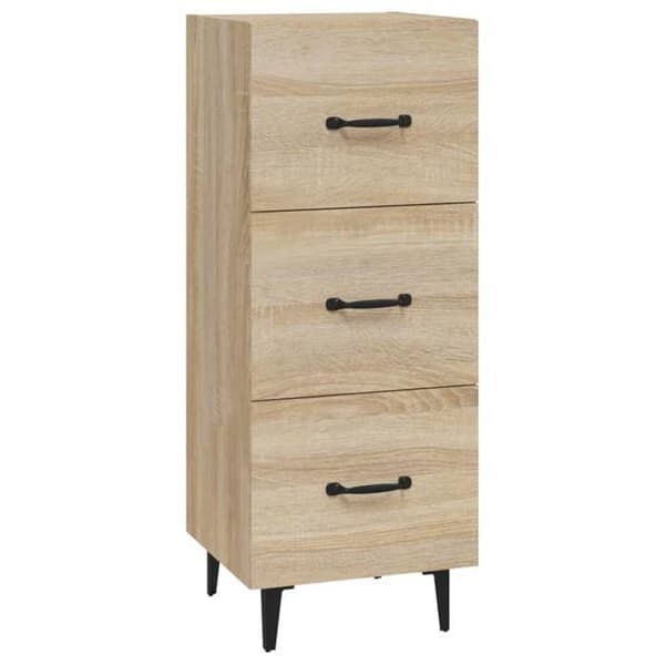 Maison Exclusive - Buffé Ek sonoma 34,5x34x90 cm Ingenjörsträ