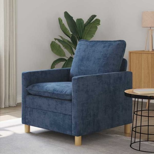 Maison Exclusive - Sofa Blå 76 x 81 x 87,5 cm Polyester