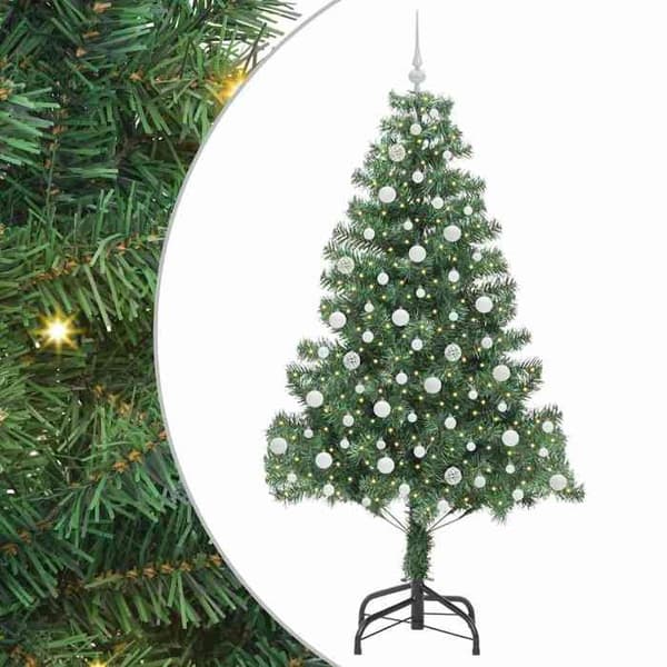 Juletræ - EKSKLUSIV HUS - 210 cm - PVC - LED USB 5V - Indendørs/Udendørs Grön