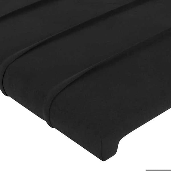 Maison Exclusive - Musta pääty 80x5x78/88 cm Sametti