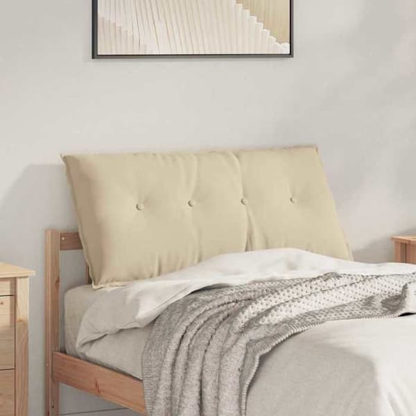 Maison Exclusive - Rygpude Creme 100 x 50 cm Mikrofiberstof