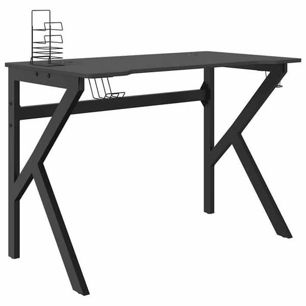 Maison Exclusive - Spilbord med K-formede ben Sort 110x60x75 cm