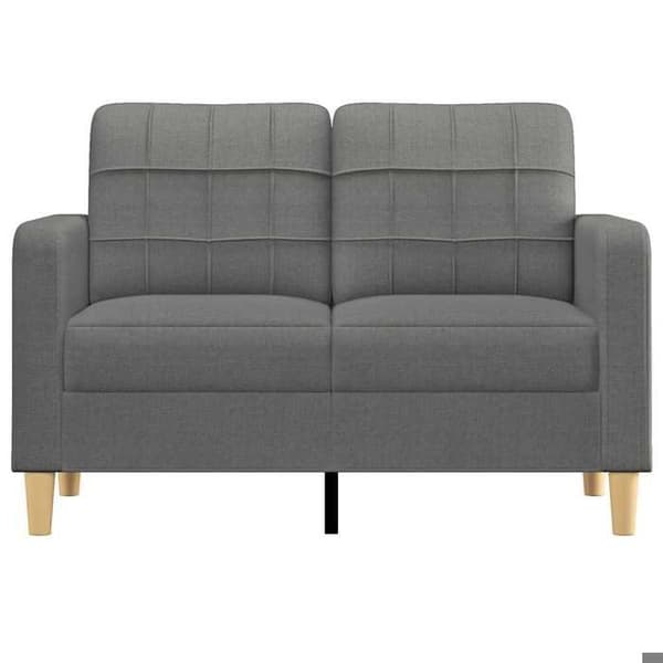 Maison Exclusive - Soffa 2-sits Grå mörk 120 cm Tyg