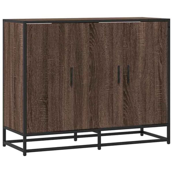 Maison Exclusive - Buffé ek brun 94x35x76 cm ingenjörsträ