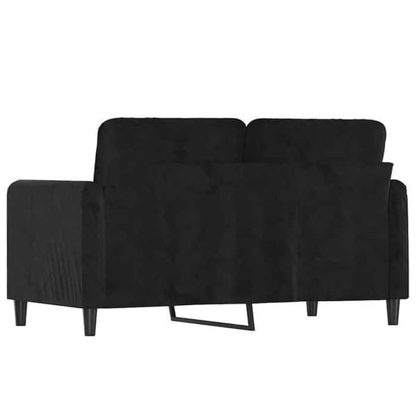 Maison Exclusive - Musta 2-paikkainen sohva 120 cm Sametti