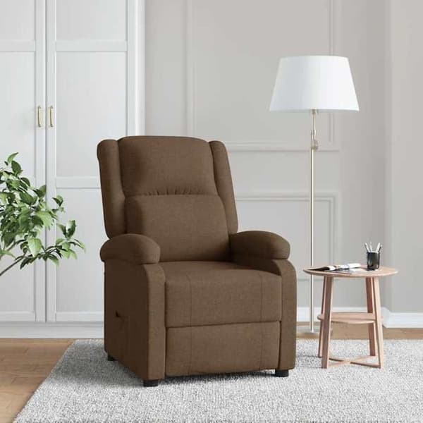 Lænestol - EKSKLUSIV HUS - Standardmodel - Brun - Polyesterstof - 3 positioner brun