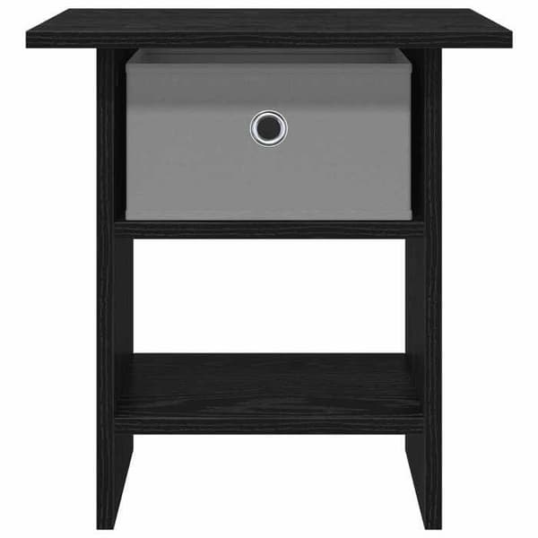 Maison Exclusive - Natbord 2 dele Sort eg 41 x 40 x 45 cm