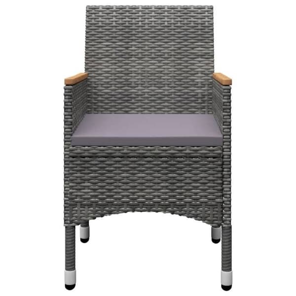Maison Exclusive - 5 osan puutarhapöytäryhmä Harmaa Grå