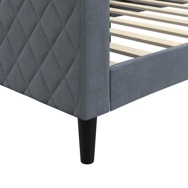 Maison Exclusive - Tummanharmaa lepotuoli 90x190 cm samettia