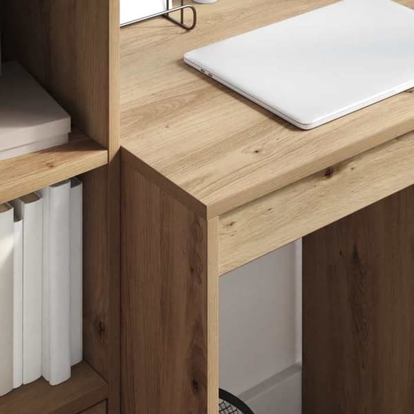 Maison Exclusive - Håndlavet egetræskontor 105,5 x 50 x 127 cm 2 stk. brun