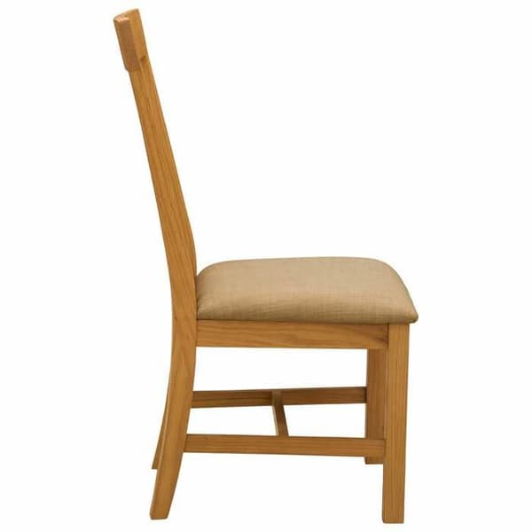 Maison Exclusive - Matstol 2 st Massivt ek Beige