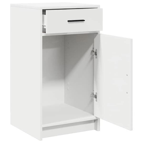 Buffet - EKSKLUSIVT HUS - 40 x 40.5 x 75 cm - Hvid - Ingeniørtræ - Leveres samlet Vit