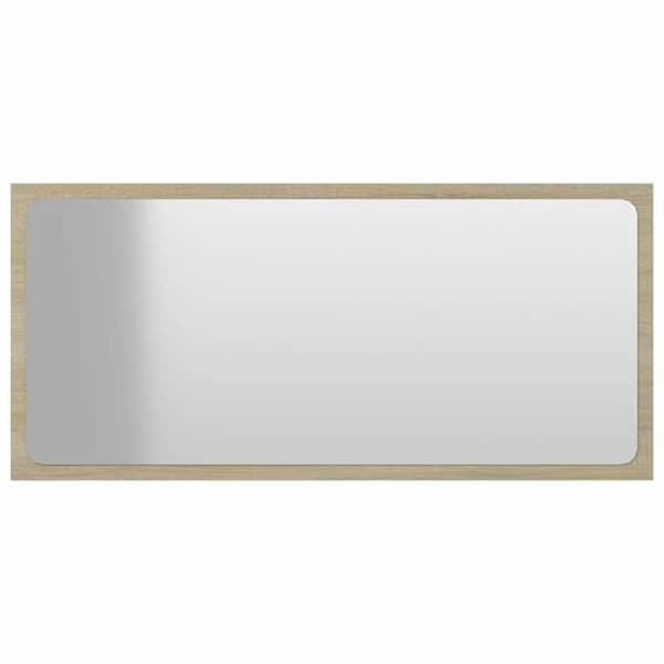 Maison Exclusive - Badrumsspegel Ek sonoma 80x1,5x37 cm Agglomerat