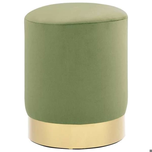 Maison Exclusive - Grön senap och guld Sammet Stool 28 x 36 cm Senapsgul och guld